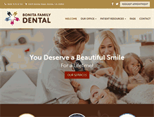 Tablet Screenshot of dentalhealthbonita.com